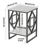 Tanzy Triangle Side Table Nightstand Bedside Table