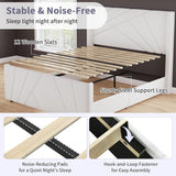 Velvet Upholstered Platform Bed with Geometric Tufted Headboard & Footboard