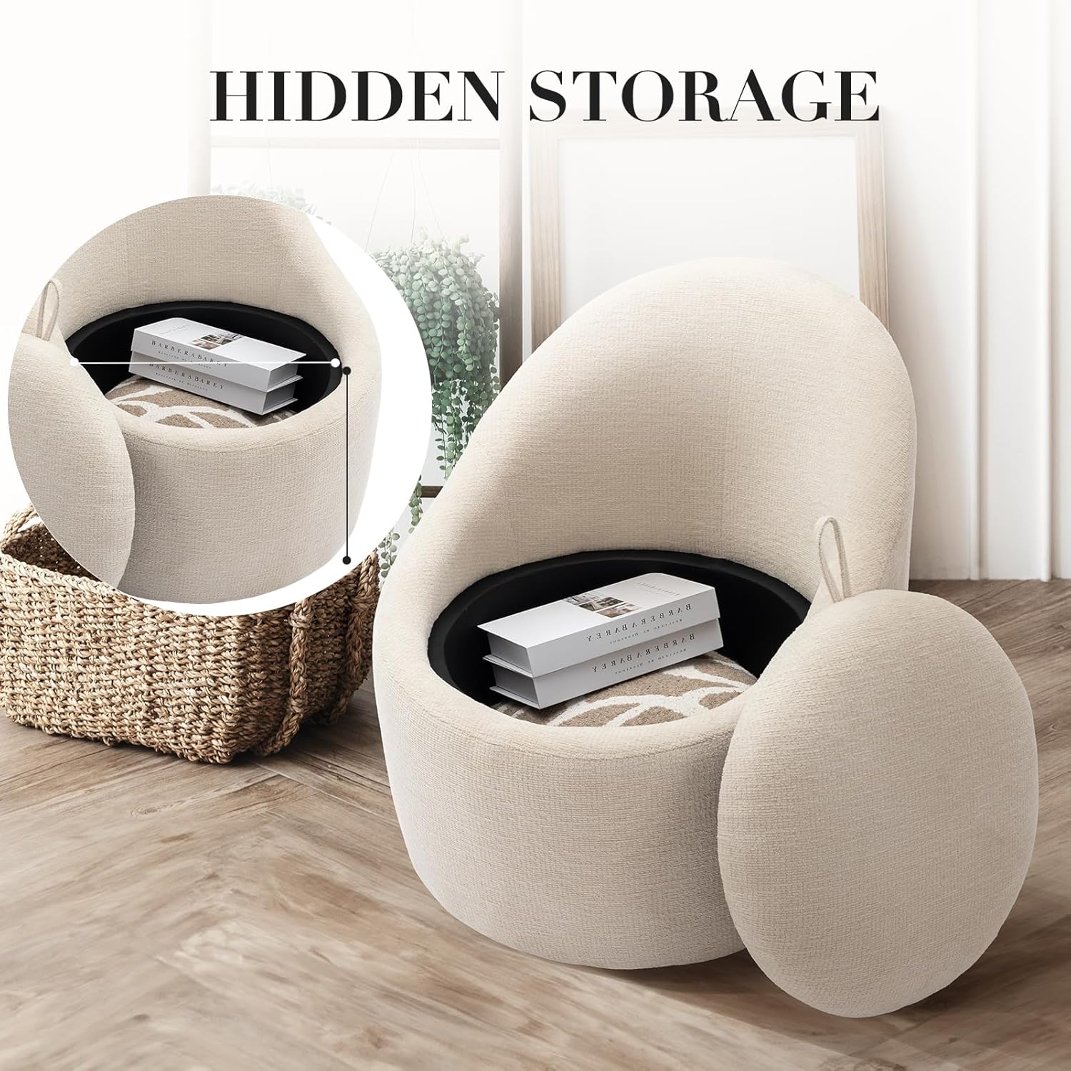 Chair with Hidden Storage Armchair for Living