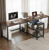 Marsida Living Room Office Wide Organizer Work Station Desk