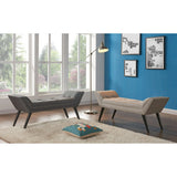 Armen Living Porter Fabric Upholstered Bench
