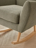 Boucle Sage Green Wilson Rocking Chair