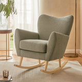 Boucle Sage Green Wilson Rocking Chair