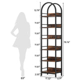 Rodeo Narrow Arched Display Shelf Bookcase Organizer Rack