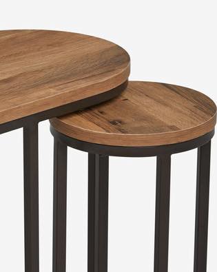 Round Nesting Living Lounge Bedroom Side Tables (Set of 3) - waseeh.com