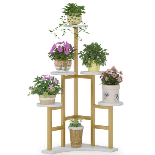 Engross Quinary Planter Shelve Organizer Stand Rack - waseeh.com