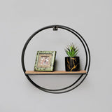 Wall-Mounted "Mini-Round" Floating Metal Storage Organizer Frame Decor - waseeh.com