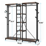 Murky Duty Bedroom Shoe Coat Hang Organizer Rack - waseeh.com