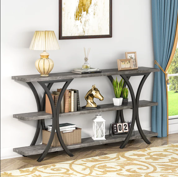 Vitrine Lounge Living Room Console Organizer Table - waseeh.com