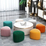 Pumpkin shaped stool for living room bed room