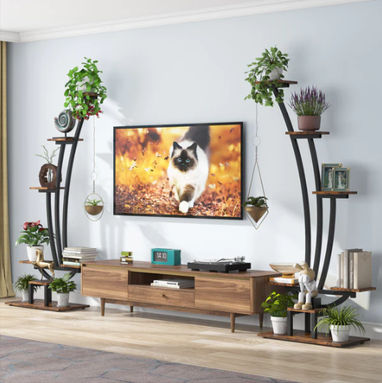 ARA Curved Plant Shelve Rack Decor - waseeh.com