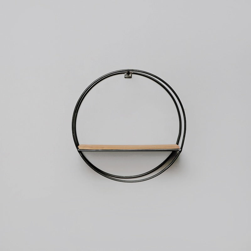 Wall-Mounted "Mini-Round" Floating Metal Storage Organizer Frame Decor - waseeh.com