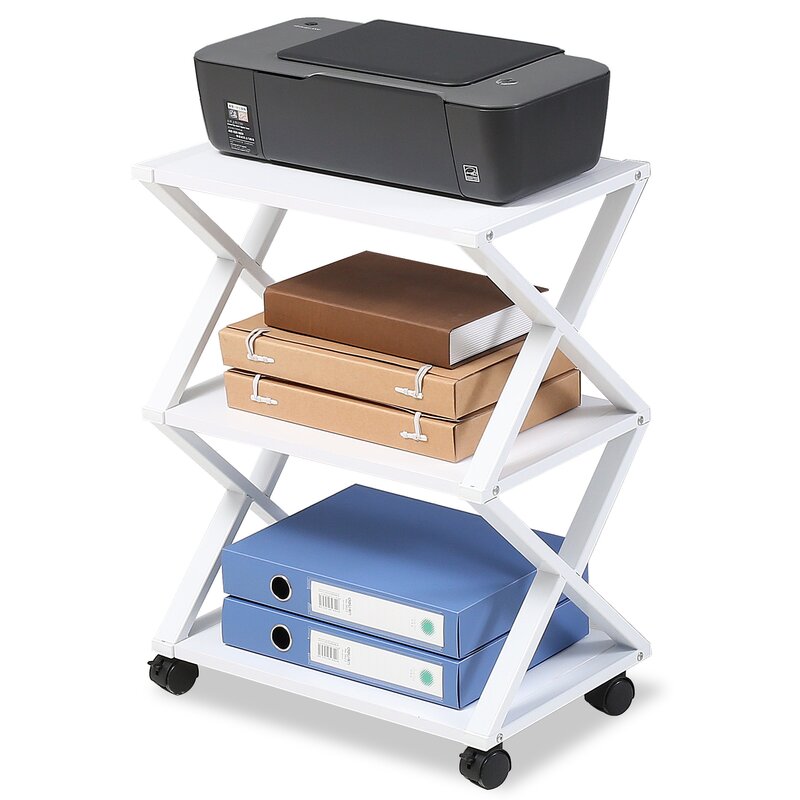 Caster Rolling Home Office Side Table Trolley - waseeh.com