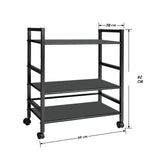 Ironland 3-Tier with Wheels Metal Microwave Oven Trolley