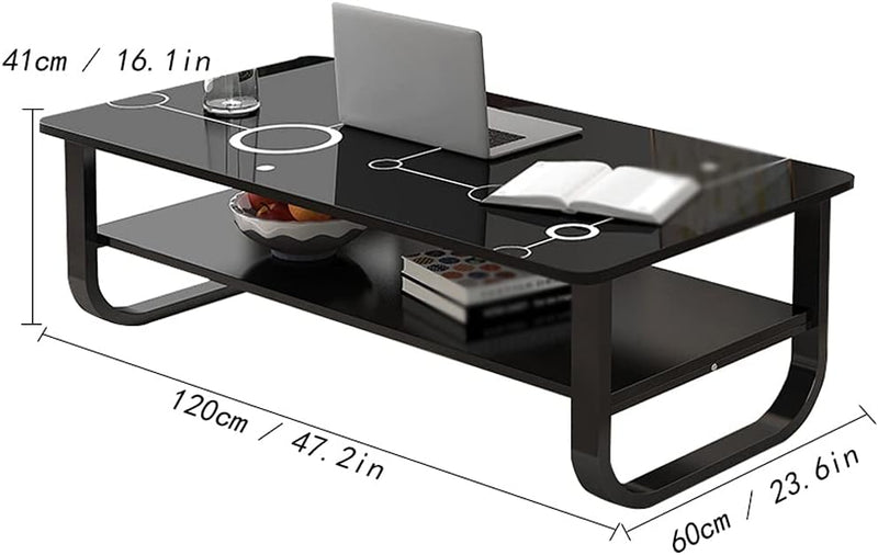 Industrial Cocktail Shelf Coffee Table TV End Table - waseeh.com