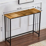 HIRVALL Narrow Entryway Small Hallway Desk Console Table Sofa Table