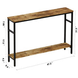 Timberer Narrow Entryway Small Hallway Desk Console Table