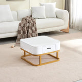 Etique Art Square End Coffee Table Slate Coffee Center Table (Set of 2)