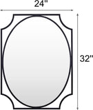 Oval Shape Living Room Mirror for Wall Decor