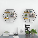 Étagère Wall Solid Wood Living Lounge Drawing Room Metal Floating Organizer Shelve Decor - waseeh.com