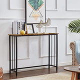 HIRVALL Narrow Entryway Small Hallway Desk Console Table Sofa Table