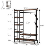 Murky Duty Bedroom Shoe Coat Hang Organizer Rack - waseeh.com