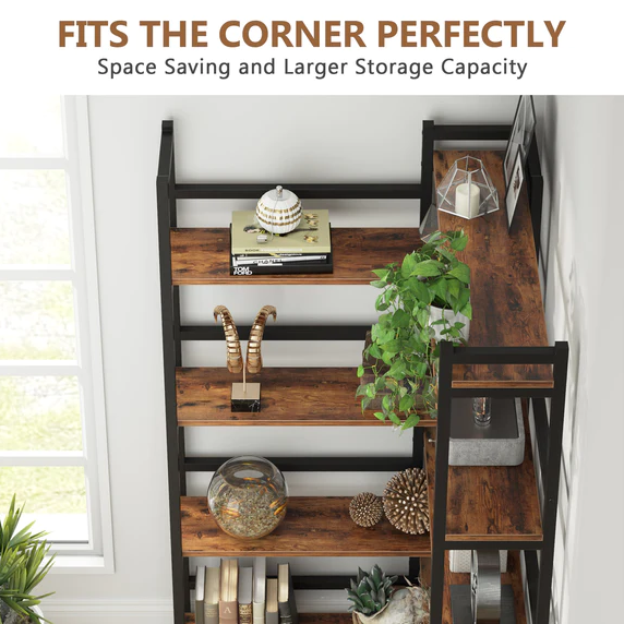 Taboret Corner Living Bedroom Bookcase Organizer Storage Rack Decor - waseeh.com