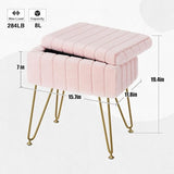 Vanity Stool with Storage For Living Room Bed Room