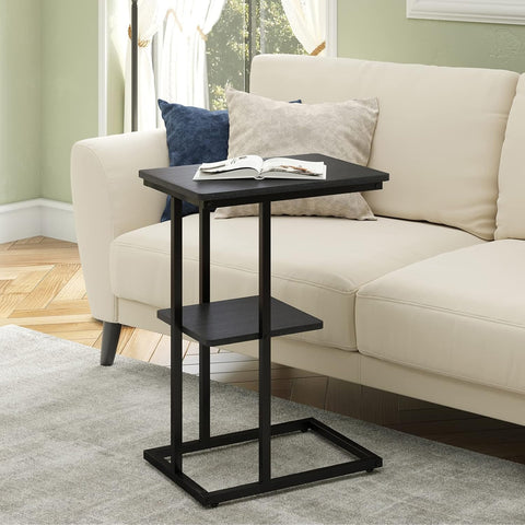 Novilla Snack Side Table C Shaped End Table Couch Table