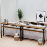 Timberer Narrow Entryway Small Hallway Desk Console Table