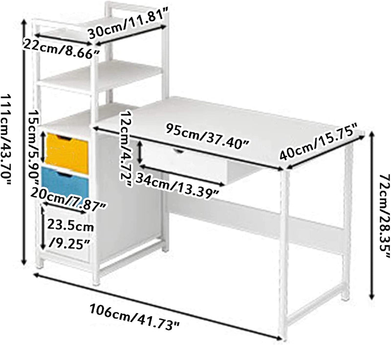 AAAZ Home Office Workstation Writing Organizer Desk Table - waseeh.com