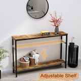 Timberer Narrow Entryway Small Hallway Desk Console Table