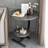 Mahfie Round Sofa Side Table, Snack Table Bedside Sofa End Table