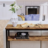 Timberer Narrow Entryway Small Hallway Desk Console Table