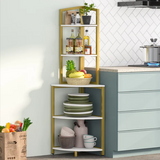 Plight Ladder Bookcase Shelve Kitchen Organizer Rack - waseeh.com