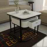 Etique Art Square End Coffee Table Slate Coffee Center Table (Set of 2)