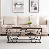 Haetur Industrial Coffee Living Room Center Table