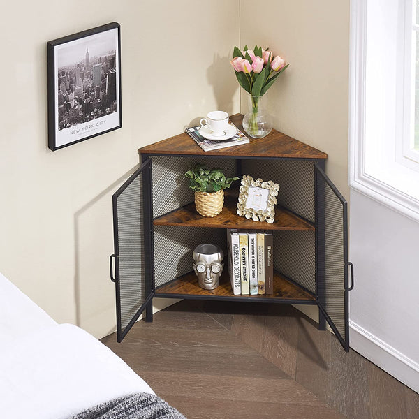 Corner Metal Frame Storage Shelf Organizer for Small Space - waseeh.com