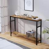 Timberer Narrow Entryway Small Hallway Desk Console Table