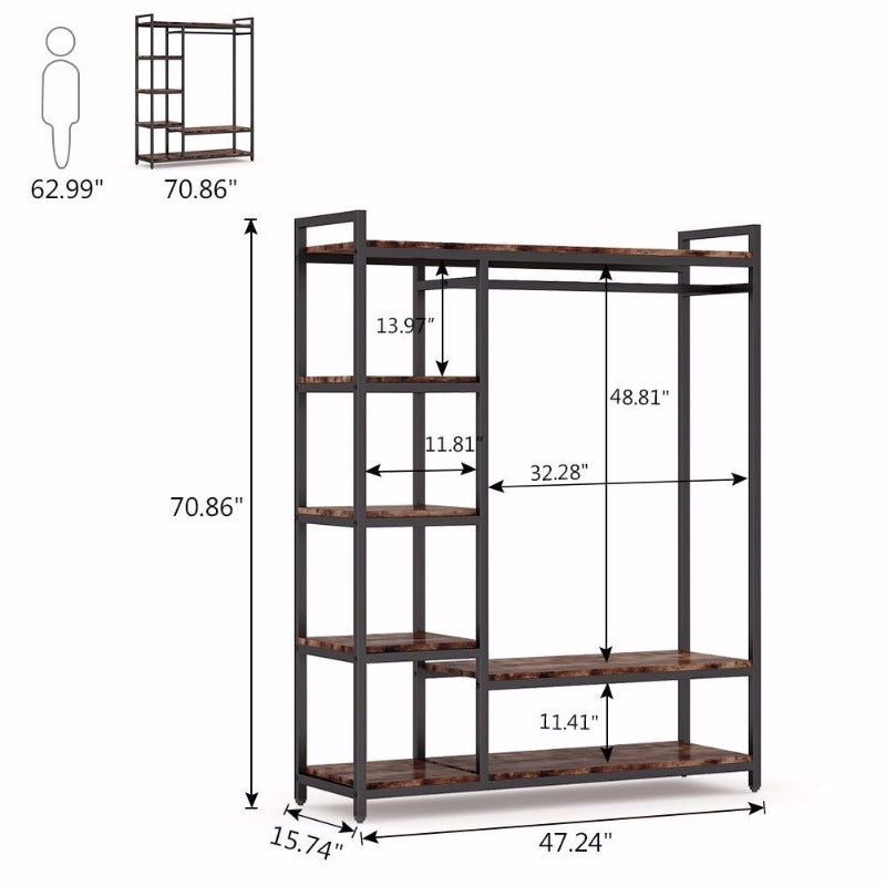 Marcellina Coat Shoe Cloth Organizer  Rack - waseeh.com