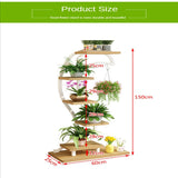 Heart Curved Plant Shelve Rack Decor - waseeh.com