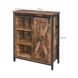 Woodland Side Cabinet Storage Organizer Rack - waseeh.com