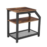 Industrial Table with Shelves (3-Tier) - waseeh.com