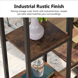 Industrial Blend Storage Bookcase Shelve Organizer Rack Decor - waseeh.com