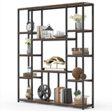 Industrial Blend Storage Bookcase Shelve Organizer Rack Decor - waseeh.com