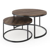 Maywood Nesting Living Loung Drawing Room Centre Tables (Set of 2) - waseeh.com