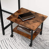 Rushford Rolling Home Office Side Table Organizer Trolley - waseeh.com