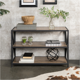 Carbon X-Frame Bookcase Console Organizer Rack Table - waseeh.com