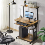 Rosita Multiple Layer Computer Desk - waseeh.com