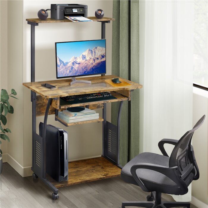 Rosita Multiple Layer Computer Desk - waseeh.com